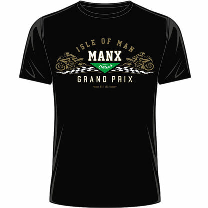 Official Manx Grand Prix Gold Bikes T Shirt - 19Mts36