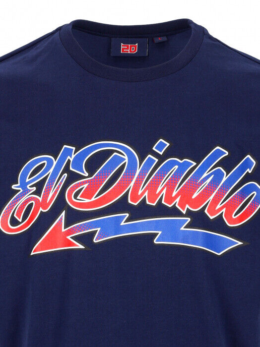 Fabio Quartararo Official El Diablo Blue T Shirt 22 33806