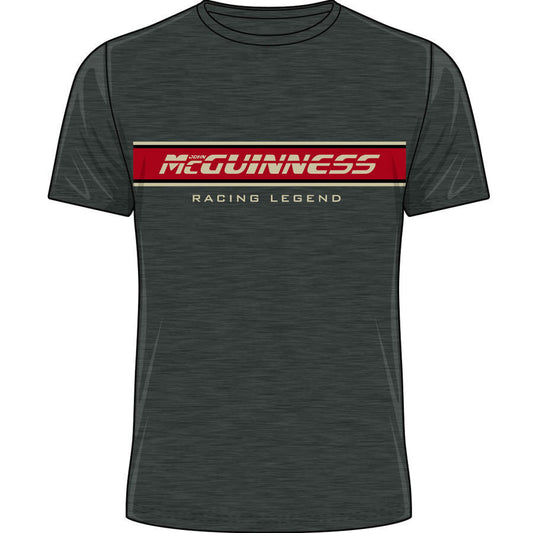 Official John Mcguiness Legends Heather T-Shirt -18Jm-Ats1
