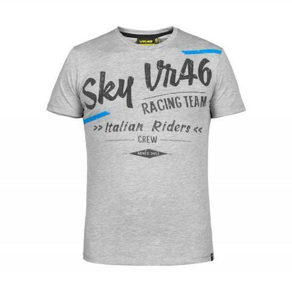 VR46 Official Valentino Rossi Sky Grey T'shirt - Skmts 235205Nf