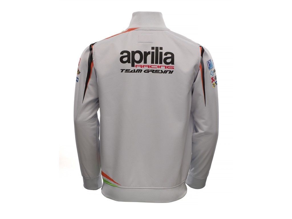Official Gresini Aprilia Team Grey Zip Up Sweatshirt - Do.