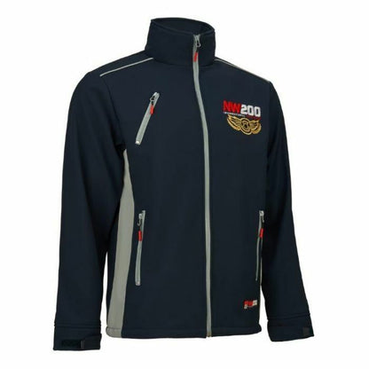 Official North West 200 Navy Blue Softshell Jacket - 20Nw-Aj