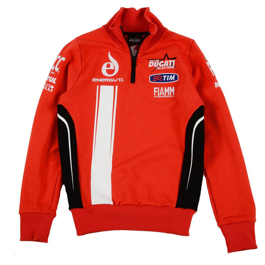 New Official Team Alstare Ducati Red Kids Zip Up Fleece