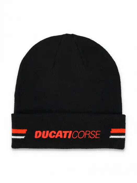 Official Ducati Corse Badge Black Beanie - 23 46006