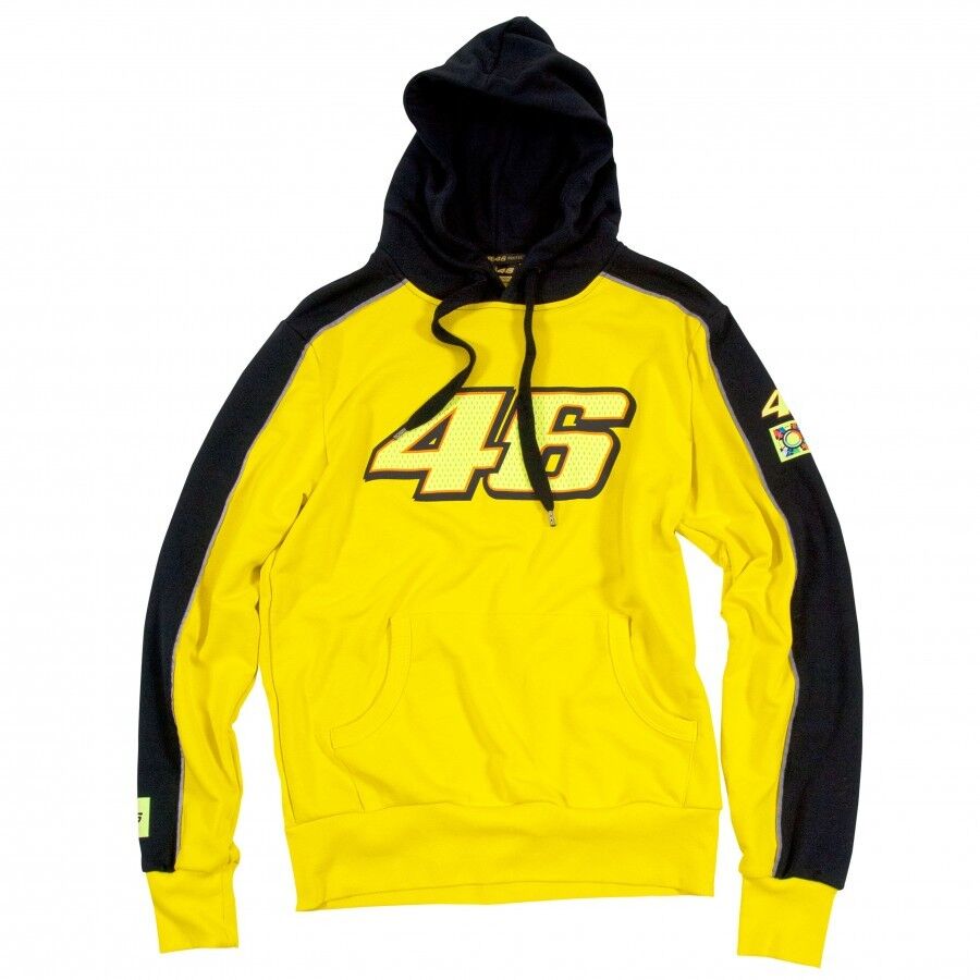 Official Valentino Rossi VR46 Yellow Black Fleece 12Xmvrfl 2033