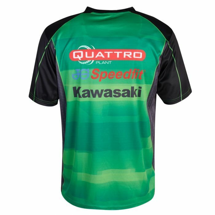 Official Quattro Plant Kawasaki Team All Over Print T Shirt - 19Qk-Aopt2