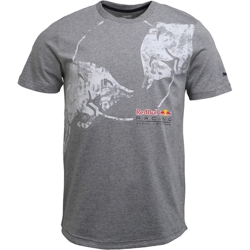 Red Bull Racing F1 Reflective Casual Grey T Shirt - 573440 02