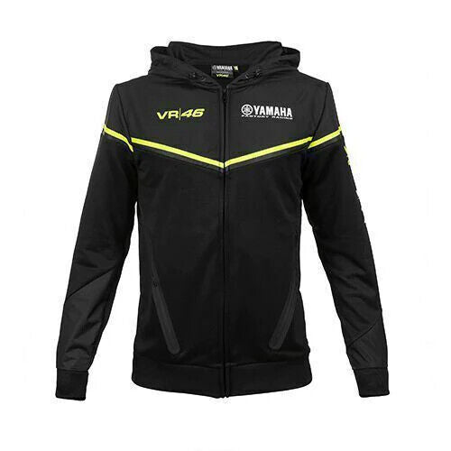 VR46 Official Valentino Rossi Black Dual Yamaha Hoodie - Ykmfl 315704