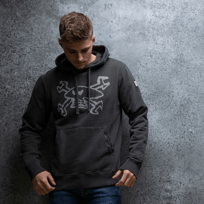 Official Guy Martin Spanner Skull Black Hoodie - Rtgl00613