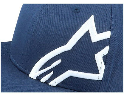 Alpinestar Corp Snap Blue Flat Peak Baseball Cap - 1139 81505