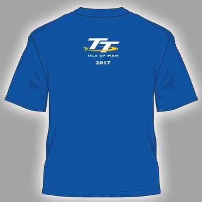 2017 Official Isle Of Man TT Races Kid's Blue Course T'Shirt