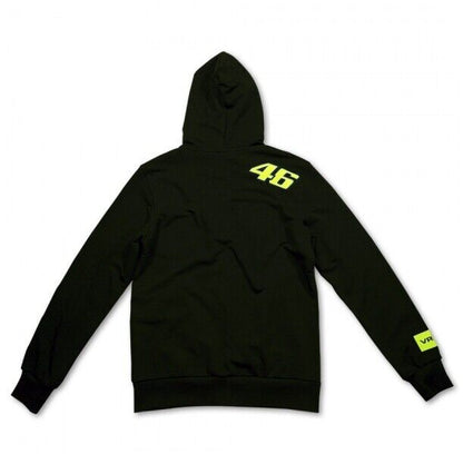 Official Valentino Rossi VR46 Hoodie Fleece Black - Vrmfl 107604