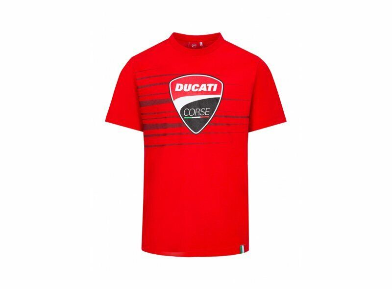 Official Ducati Corse Red Stripes T'Shirt - 20 36010