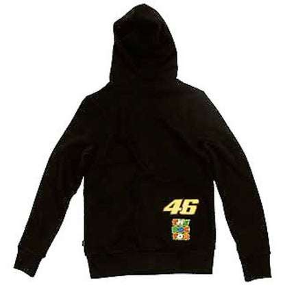 Official VR46 Womans Black Hoodie