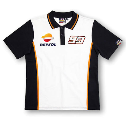 New Official Marc Marquez 93 Repsol Honda Polo Shirt - 16 18501