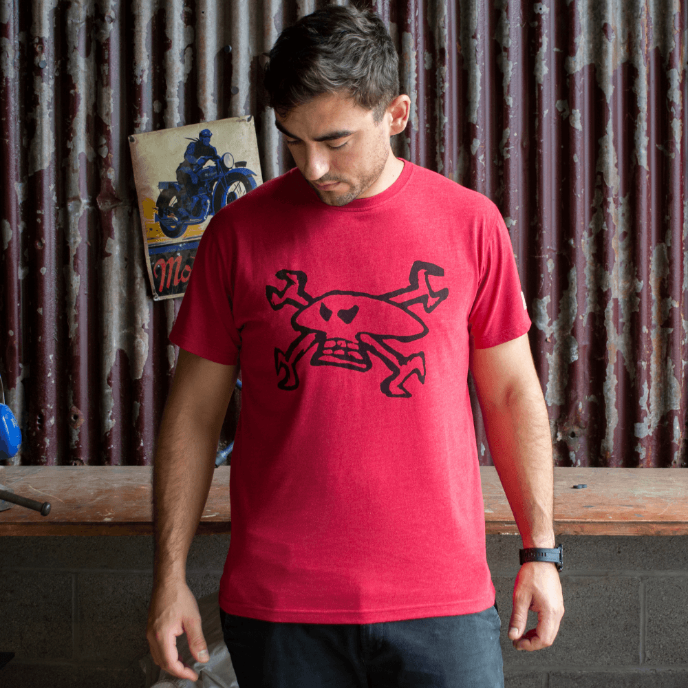 Official Guy Martin Spannerskull Red T-Shirt -