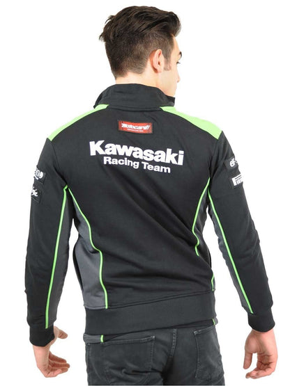 Official Kawasaki Motocard Team Black/Green Zip Up Sweatshi -16 21502