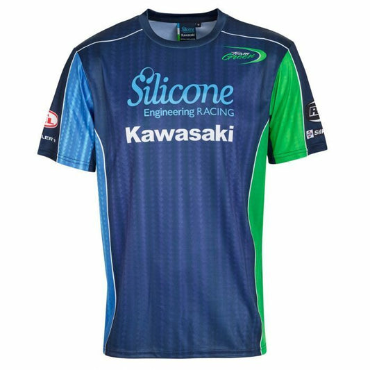 Official Silicone Racing Kawasaki All Over Print T Shirt - 19Sk-Aopt