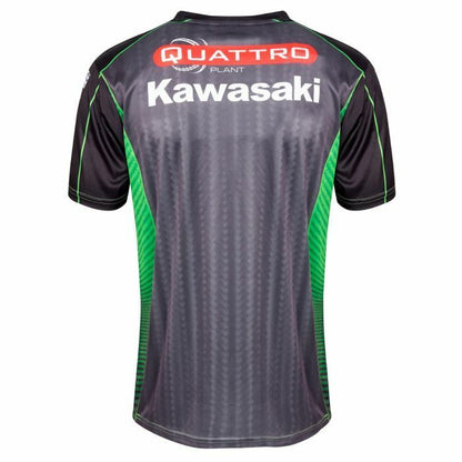Official Quattro Plant Kawasaki Team All Over Print T Shirt - 19Qk-Aopt