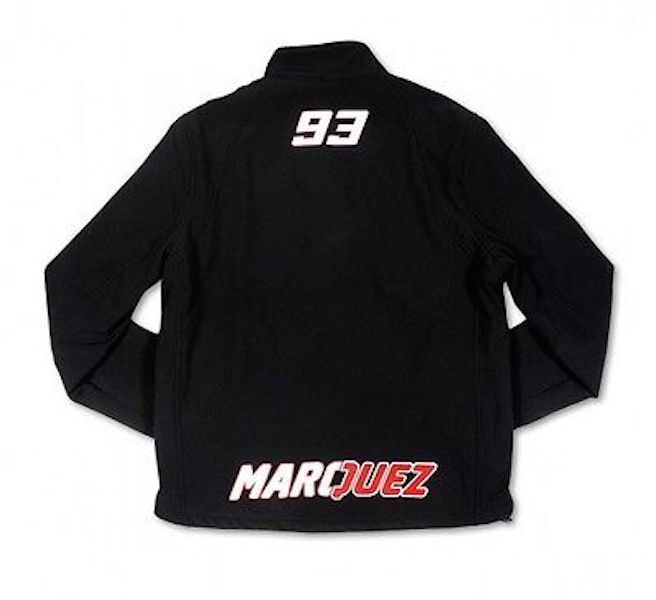 New Official Marc Marquez Black Soft Shell Jacket - Mmmjk 106304