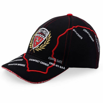 Official Isle Of Man Road Races Kid's Map Cap - 19Iom-Kbbc-Course