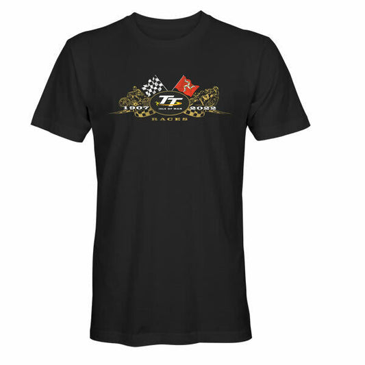 2022 Official Isle Of Man TT Races Gold Bikes T'shirt - 22Ats1