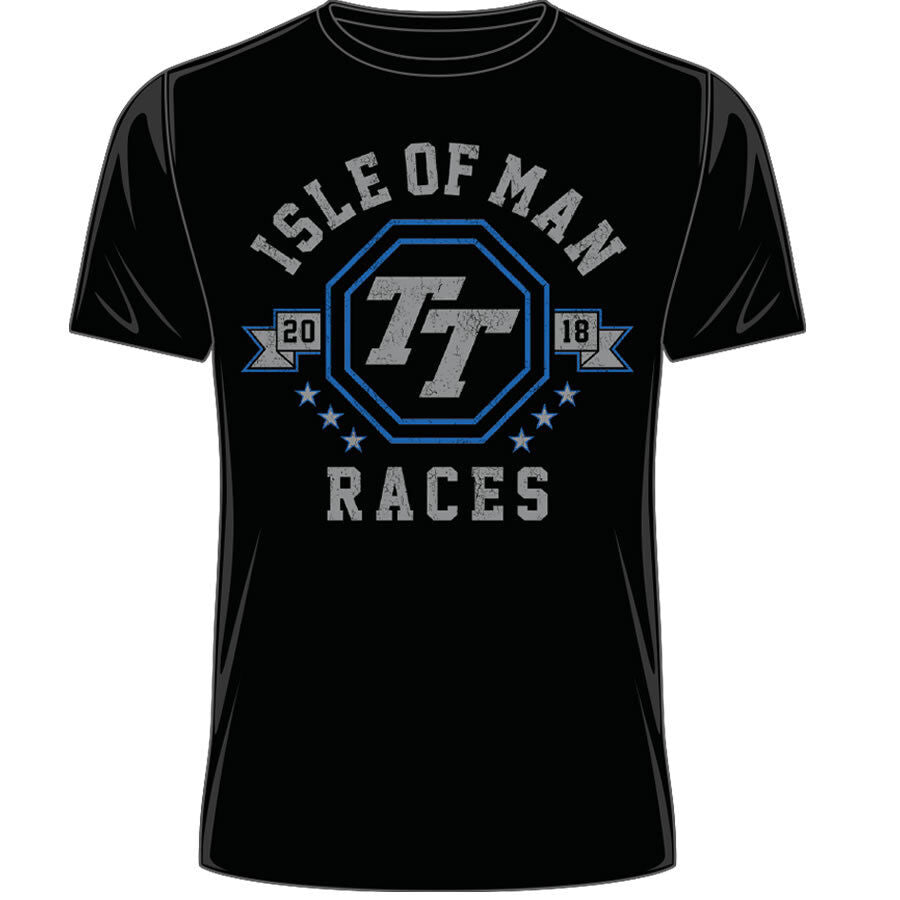 2018 Official Isle Of Man TT Races Retro T'Shirt - 18Rts3