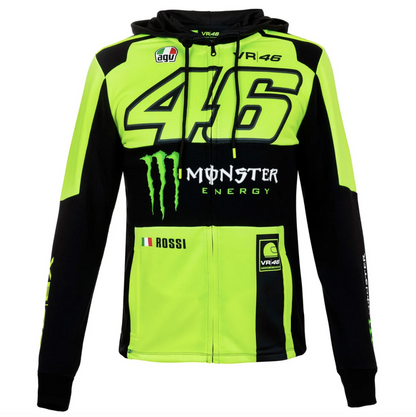 VR46 Official Valentino Rossi Monza Hoodie Fleece - Momfl 316128