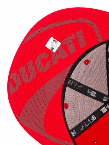 Official Ducati New Era Flat Visor Red Cap - 11603473