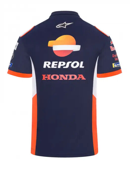 Official Repsol Honda Team Blue Polo Shirt - 22 18502