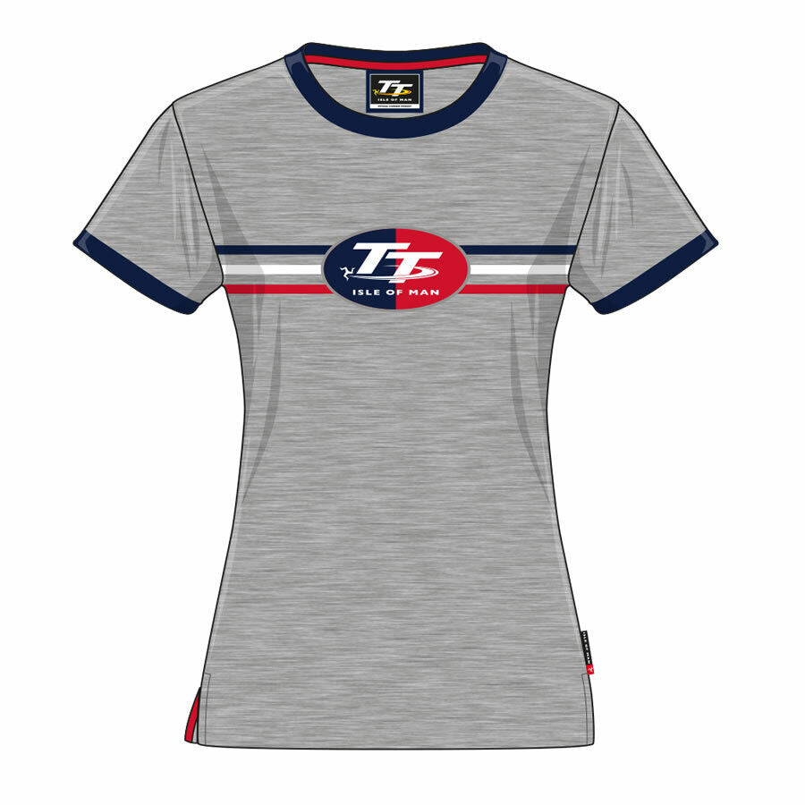 Official Isle Of Man TT Woman's Heather T'Shirt - 19Lts5