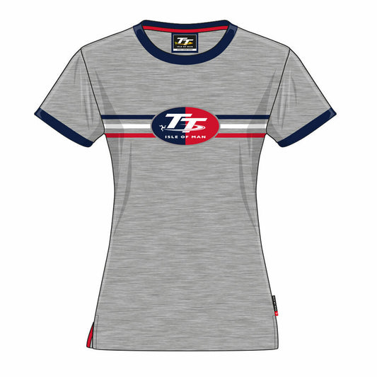Official Isle Of Man TT Woman's Heather T'Shirt - 19Lts5