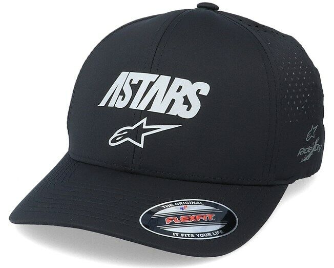 Alpinestar Angle Lazer Tech Flexifit Black Baseball Cap - 1230 81001