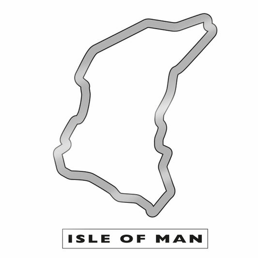 Official Isle Of Man TT Chrome Course Sticker