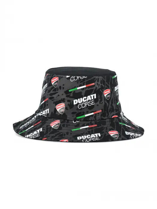 Official Ducati Corse Black Bucket Hat - 23 46005