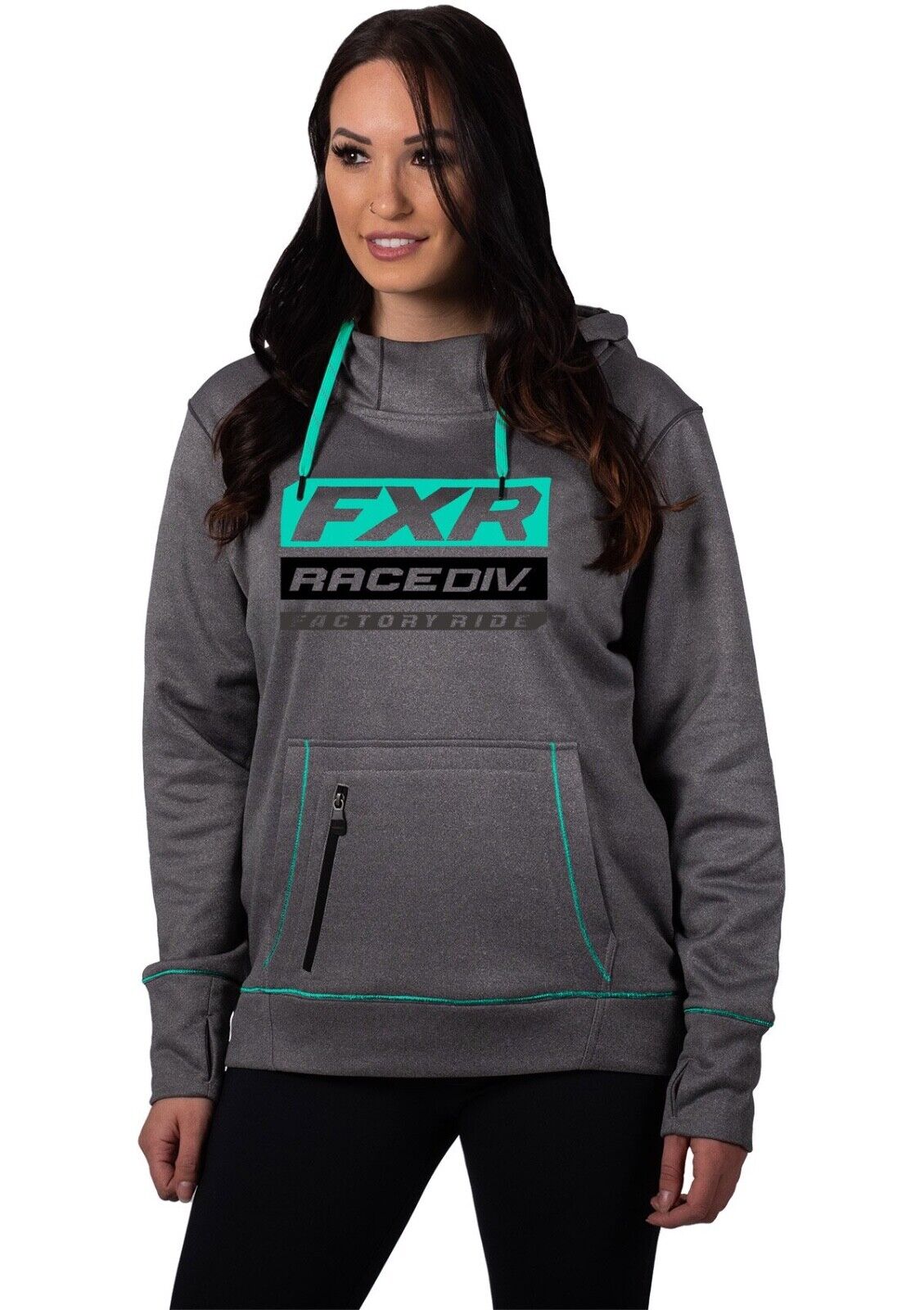 Official FXR Racing Womans Race Division Tech Pull Over Hoodie - 201213-0752