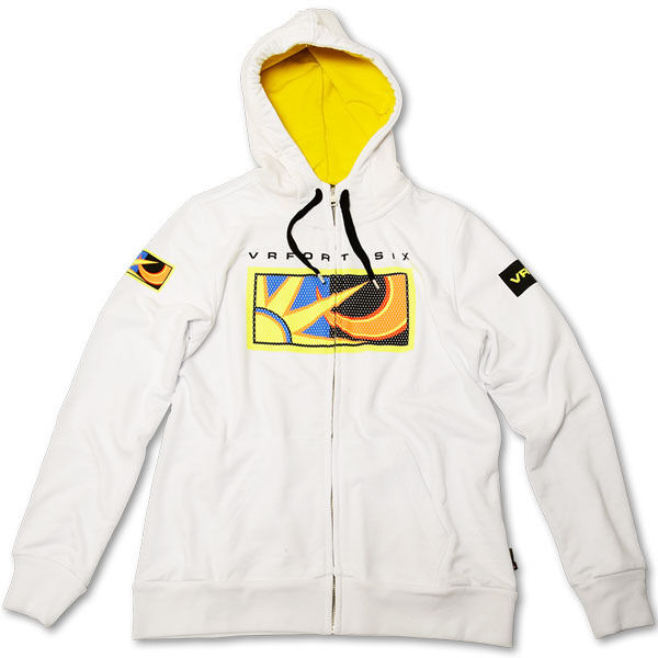 New Official Valentino Rossi VR46 Woman's Zip Up Hoodie - Vrwfl 522 06