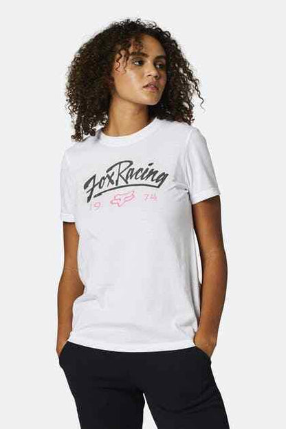 Fox Racing Womans White Centre Stage T Shirt - 27163