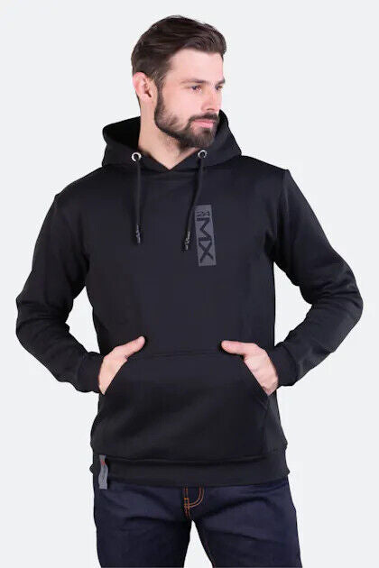 24MX Black Boxed Pull Over Hoodie -