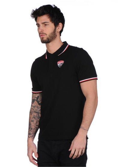 Official Ducati Corse Black Polo Shirt - 17 16002