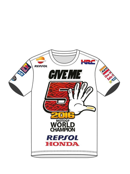 New Official Marc Marquez World Champion 2016 T-Shirt - 16 33091