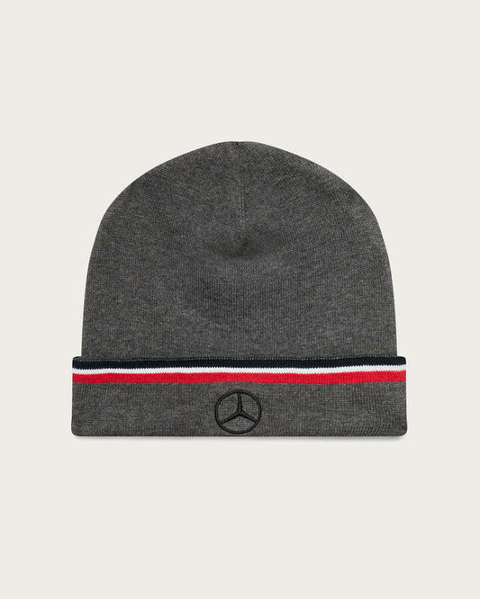 Mercedes Benz AMG F1 Official Grey Beanie Hat - 701219224