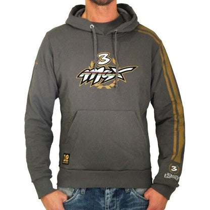 New Official Max Biaggi Grey Hoodie
