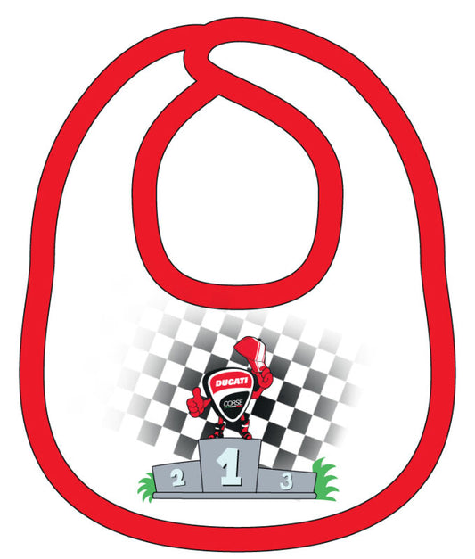 Official Ducati Mascot Baby Bib - 17 86002