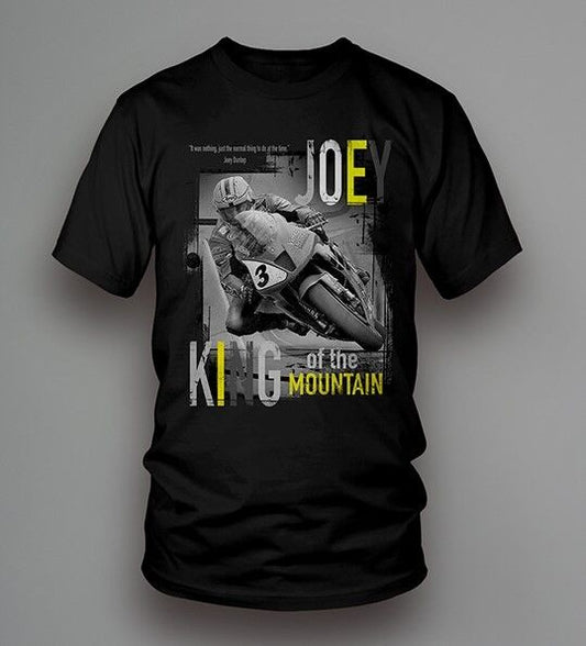 New Official Joey Dunlop King Of The Mountain 2 T'Shirt