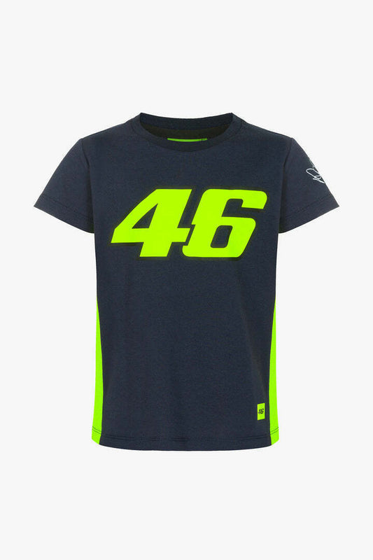 VR46 Official Valentino Rossi 46 Blue Kids T'Shirt - Vrkts 431702