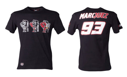 Official Marc Marquez 3 Ants Black T-Shirt - Mmmts 604 04