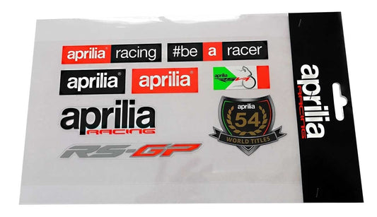 New Official Aprilia Racing Sticker Set - Af1