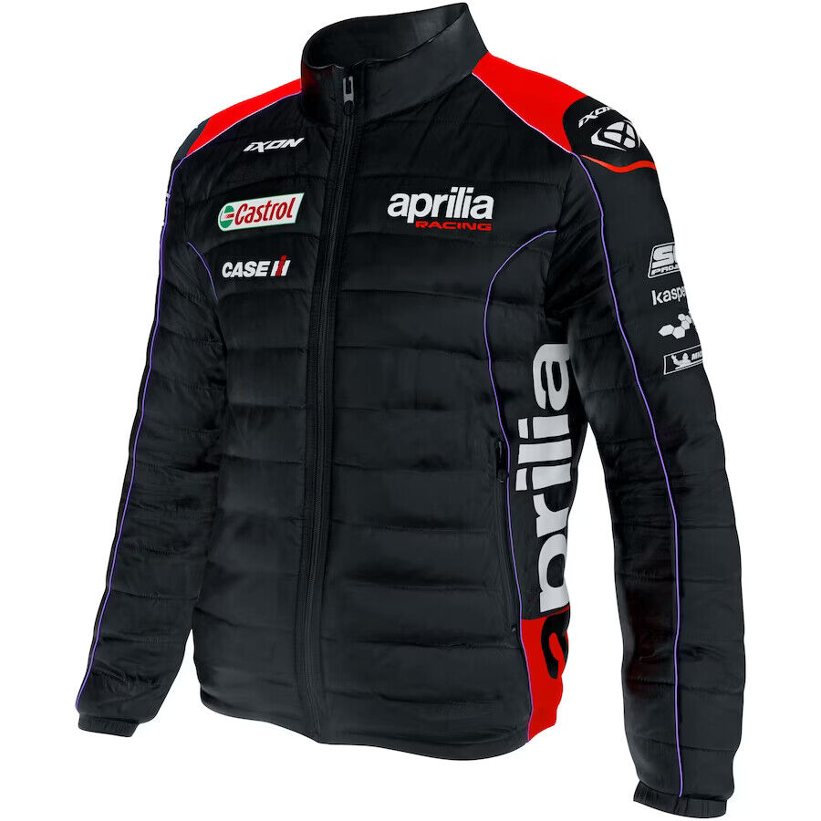 Official Aprilia Racing Team Ixon Black Neon Padded Jacket - 100101168