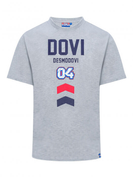 Andrea Dovizioso Official Ad 04 Desmo Dovi Grey T'Shirt - 19 32204